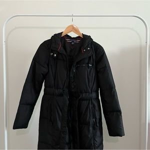 Tommy Hilfiger Black Winter Long Puffer Coat